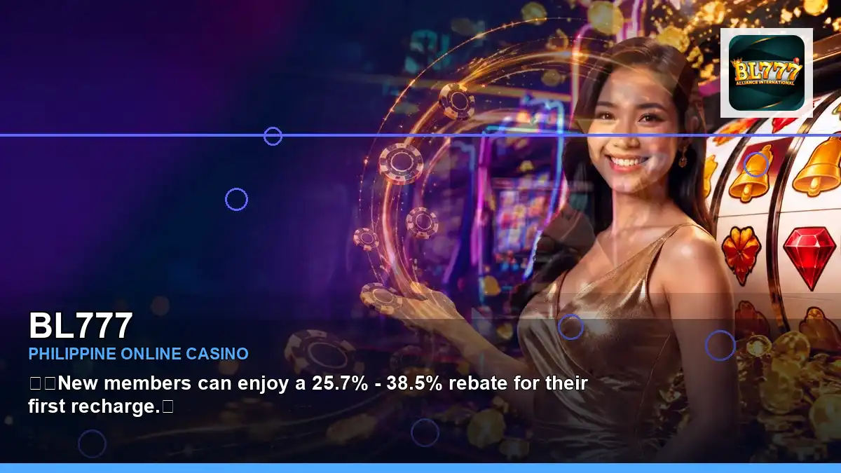 BL777 night online slot games featuring an adult Filipina casino host with a wide-action composition